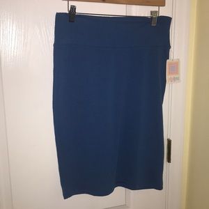 LuLaRoe Blue Cassie Skirt